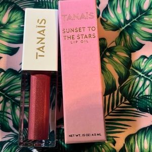 Tanais Sunset To The Stars Lip Oil Plumeria Petals .15 Oz 4.5 Ml Full Size